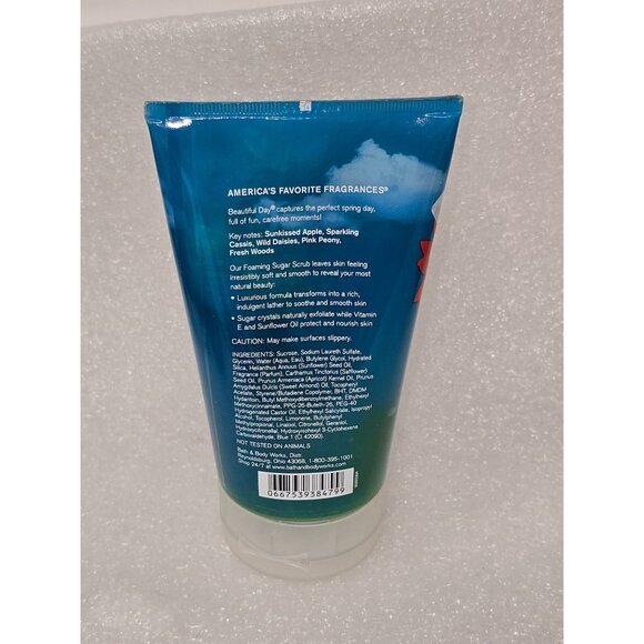Bath & Body Works Beautiful Day Foaming Sugar Scrub 8 Oz - Picture 2 of 2